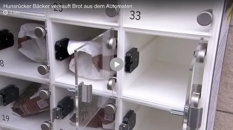 SWR: Hunsrücker Bäcker verkauft Brot aus dem Automaten