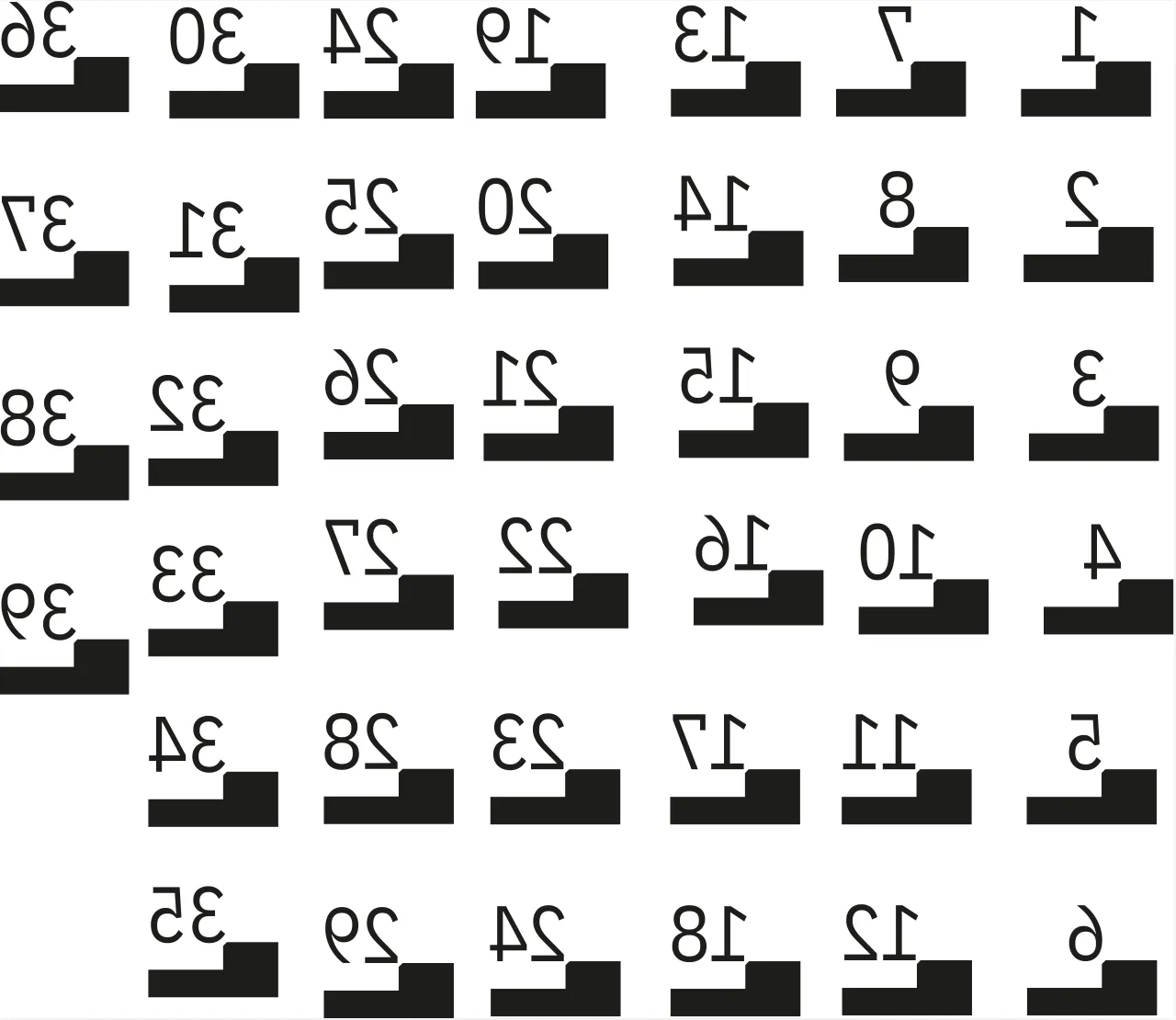 Stickerbogen 1-39