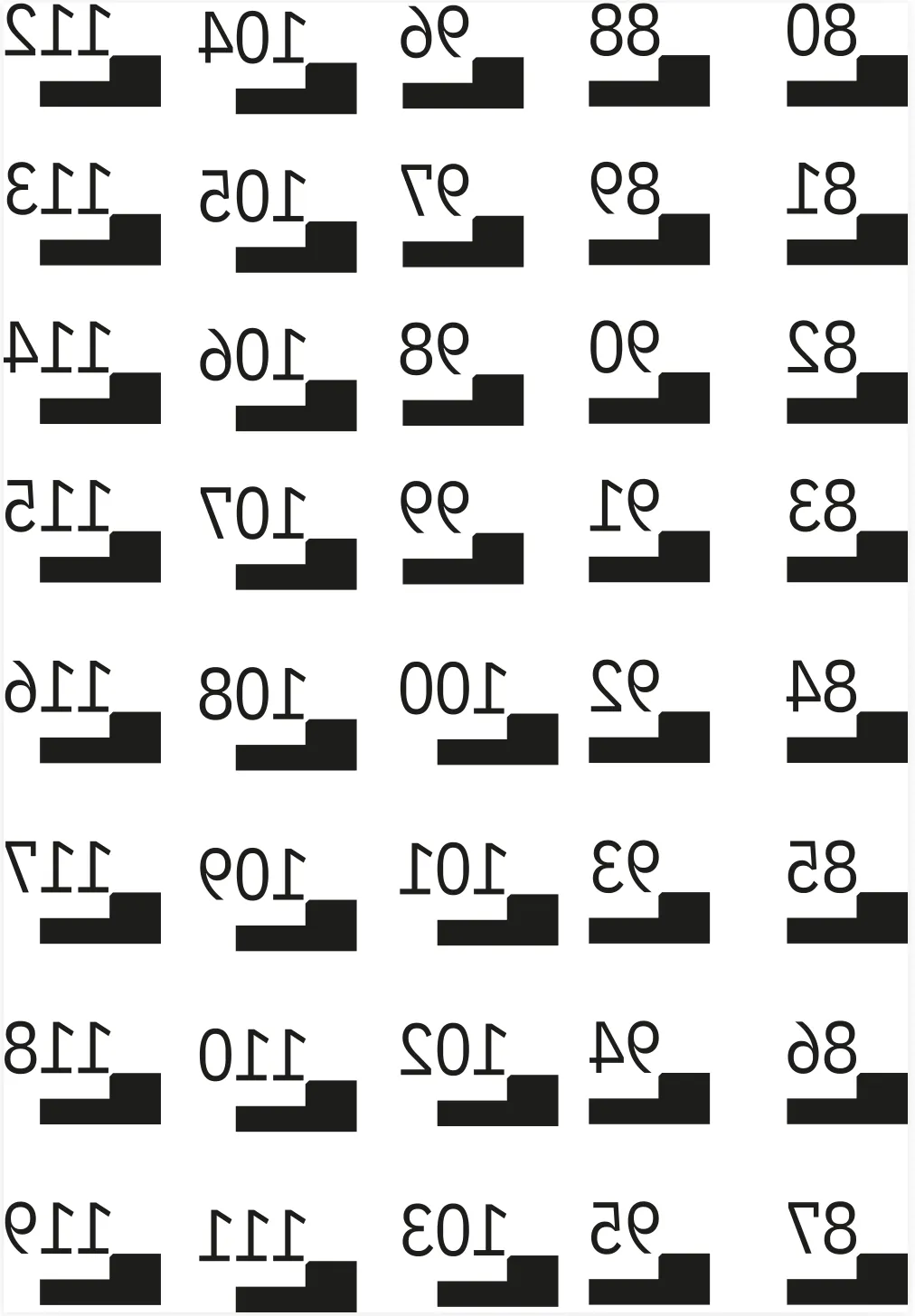 Stickerbogen 80-119