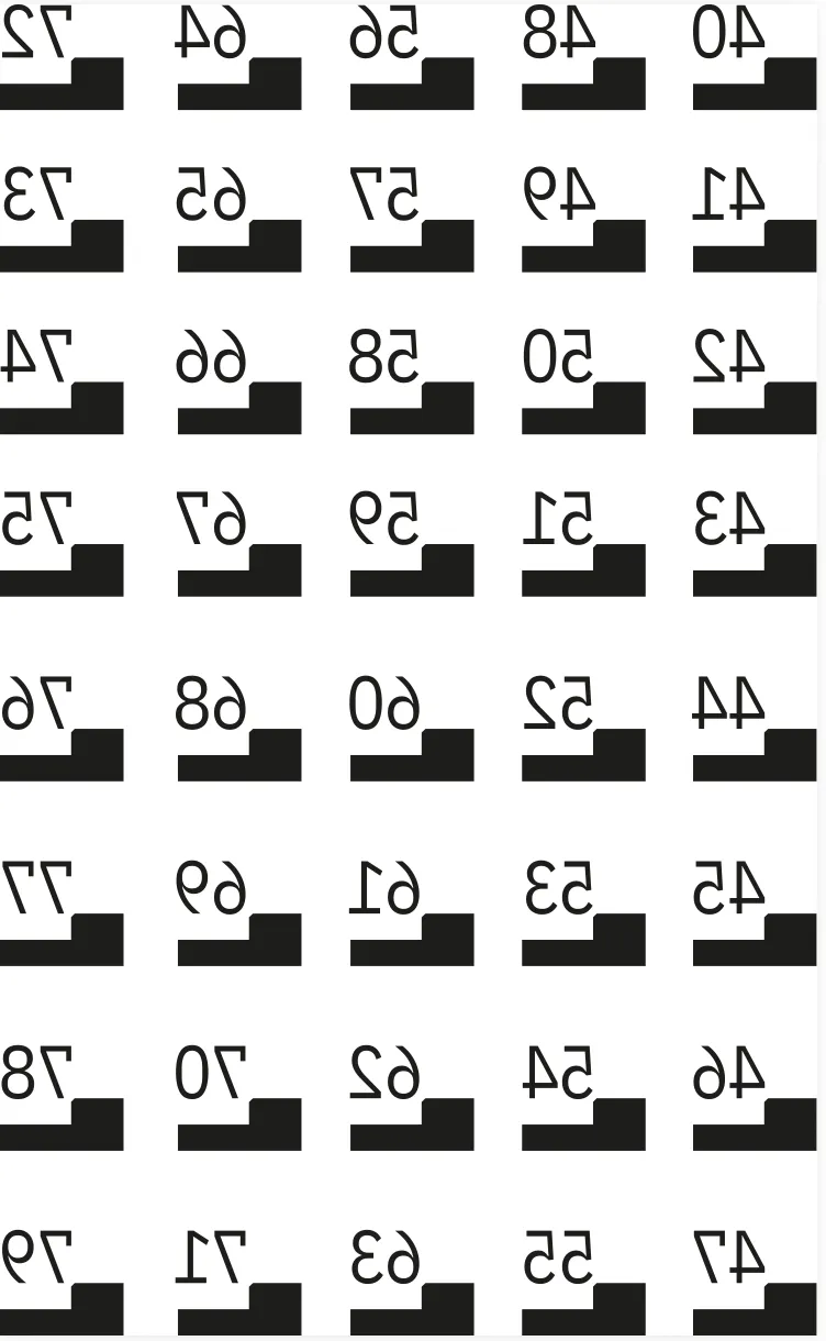 Stickerbogen 40-79