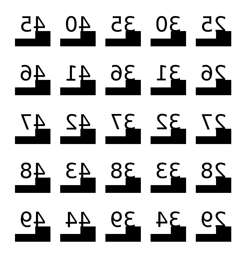 Stickerbogen 25-49
